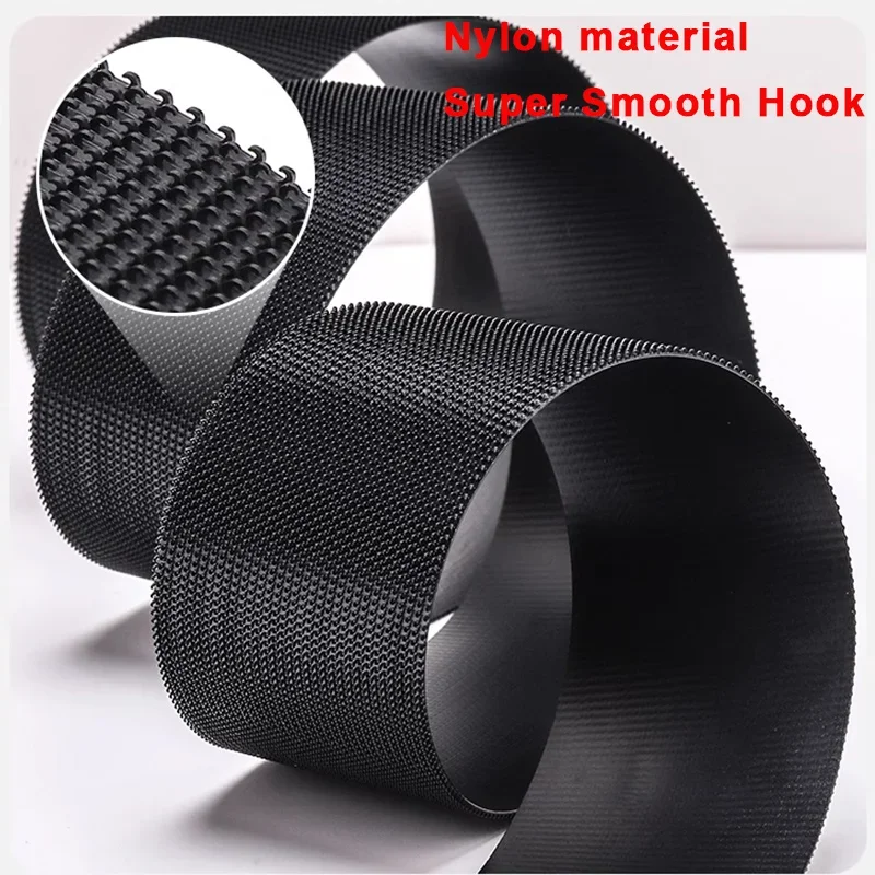 1M Sewing Hook and Loop Fastener Tape Super Soft Nylon Strips Non Adhesive Interlocking Tape for DIY Magic Tape Sew Accessories