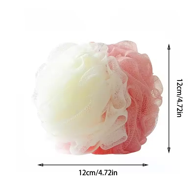1/2/3pcs Shower Bath Ball for Back Body Two-color Splicing Bath Flower Soft Shower Mesh Skin Cleaner Bath Bubble Ball Skin Care