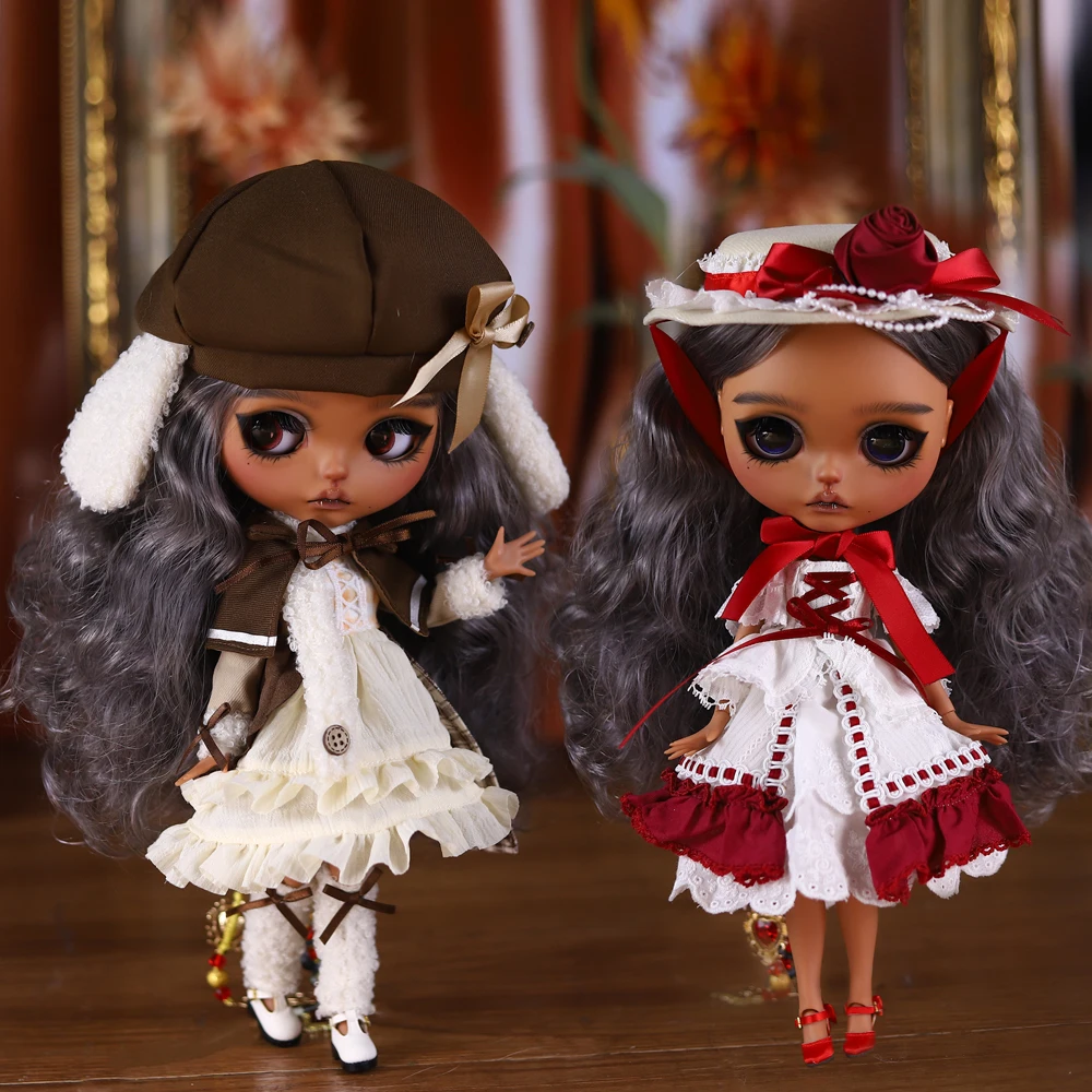 

ICY DBS Blyth Doll 1/6 30cm Hand-Painted Set, Black Skin, BJD Toy & Fashion Gift