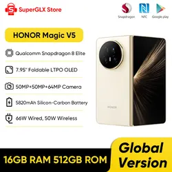 Original HONOR Magic V5 Global Version Snapdragon 8 Elite 7.95