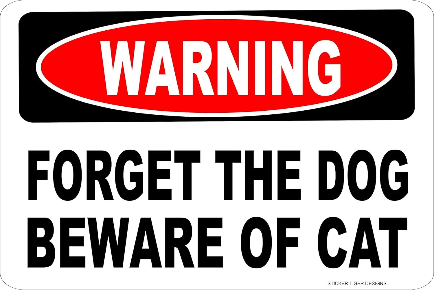 1p,Danger FORGET THE DOG BEWARE OF Aluminum  Tin Metal Novelty Sign