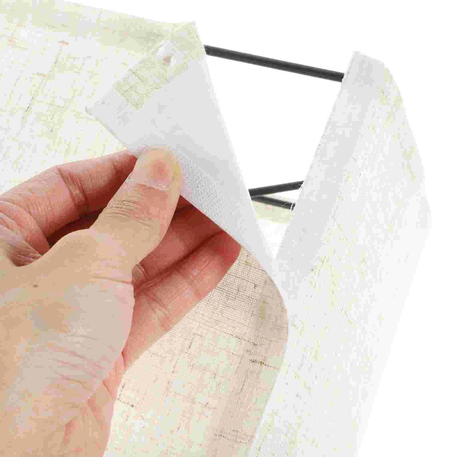 Linen Lampshade for Wall Accessory Cloth White Nightstand Bedside Table Retro Barrel Light Bulb