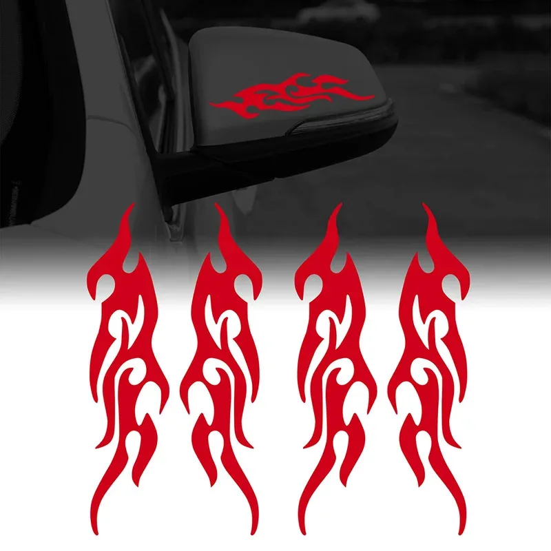 

DIY Flame Moto Sticker Waterproof For Car Motorcycle Gas Tank Fende Flame Decal 19CM Flame Assembly Fire Totem for Car Truck SUV