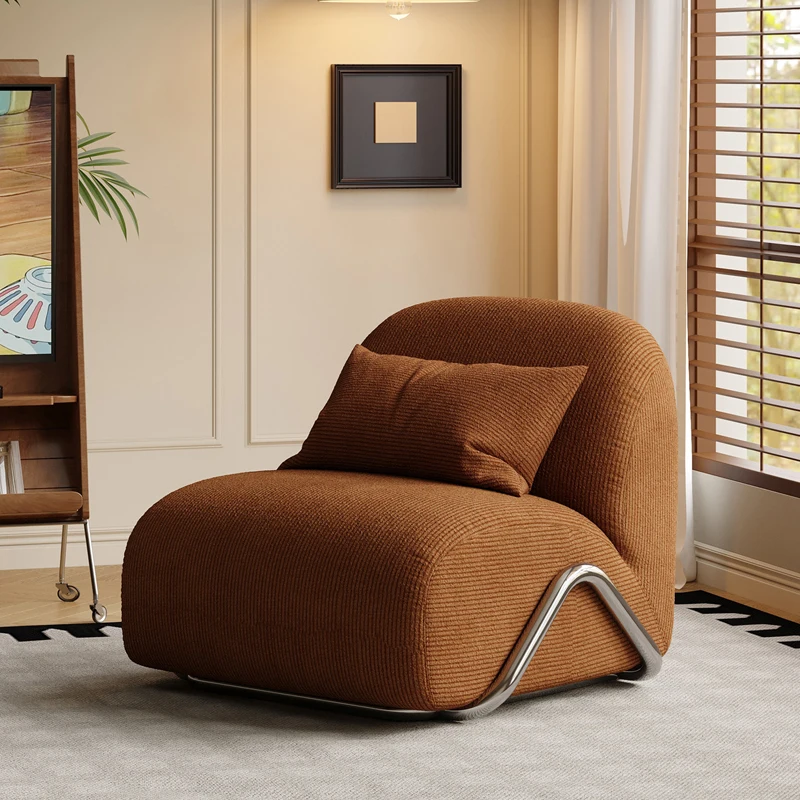 Modern Furniture Single Modular Sofa Living Room Movable Curved Group Fabric Sofa