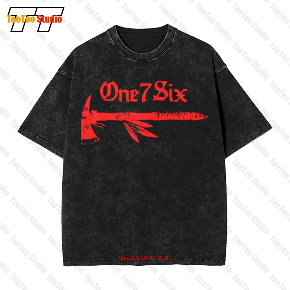 

One7Six Tomahawk Motto Team Vintage Oversized T-Shirt Large Navy One 7 Six New Sealed 961F