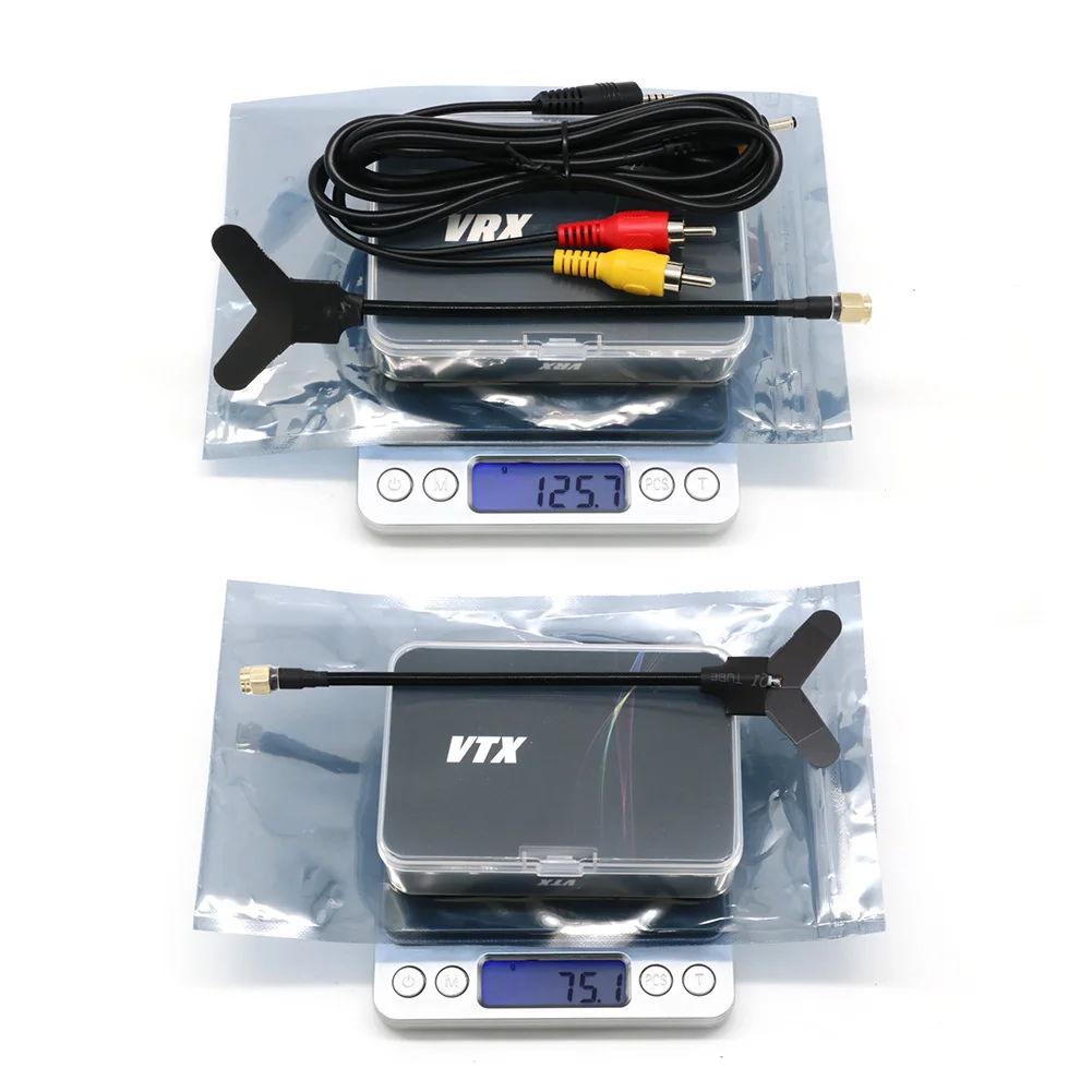 Transmissor de áudio e vídeo de longo alcance, receptor com ventilador para FPV Traversing Drone, VTX e VRX, 7-13 ", 16CH, 3.3Ghz, 3W