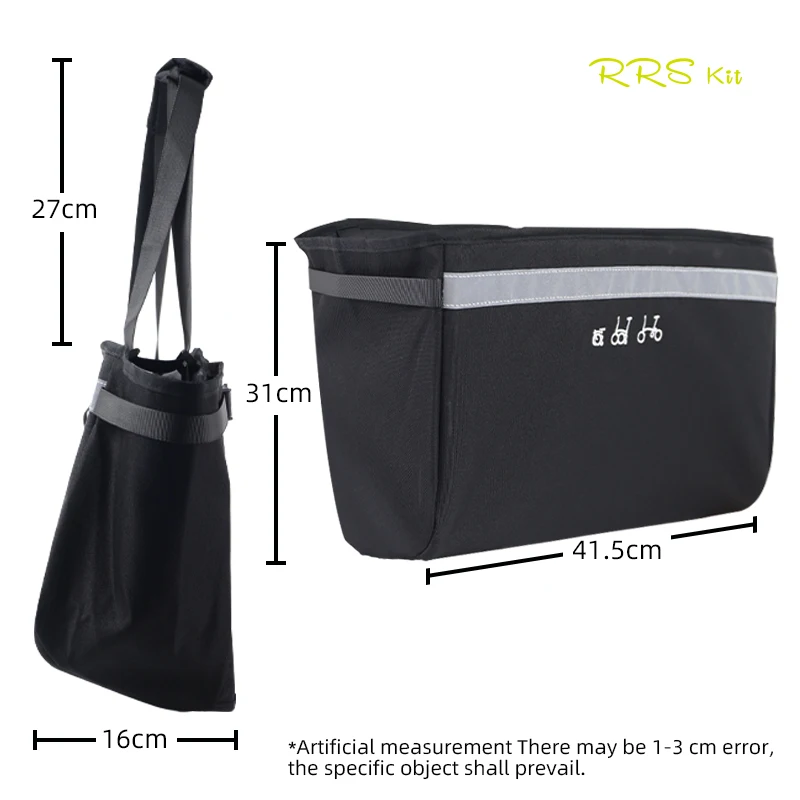 RRSKIT Original Bicycle Front Storage Basket For Brompton Folding Bike With Bracket Vegetable Basket Bicycle Bag Bike Accessory