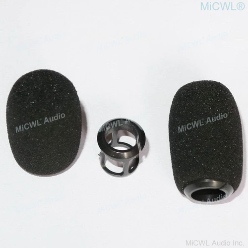 Imagen 2 del producto 3 unids/lote cubierta de espuma de plástico a presión esponja de parabrisas para Shure Beta98H/C MX412 418 instrumento micrófono de cuello de cisne