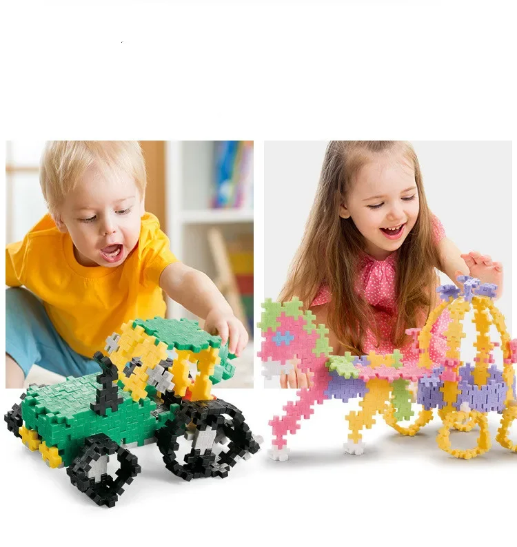 500 Pieces DIY Creative Building Blocks Bulk Plus Block Sets City Classic Bricks Assembly Educational Toys for Children