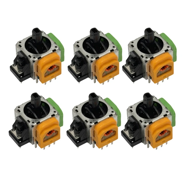 6PCS For PS4 Hall Electromagnetic Joystick High-Precision Adjustable Electromagnetic IC Hall Thumbstick 3D Analog Stick