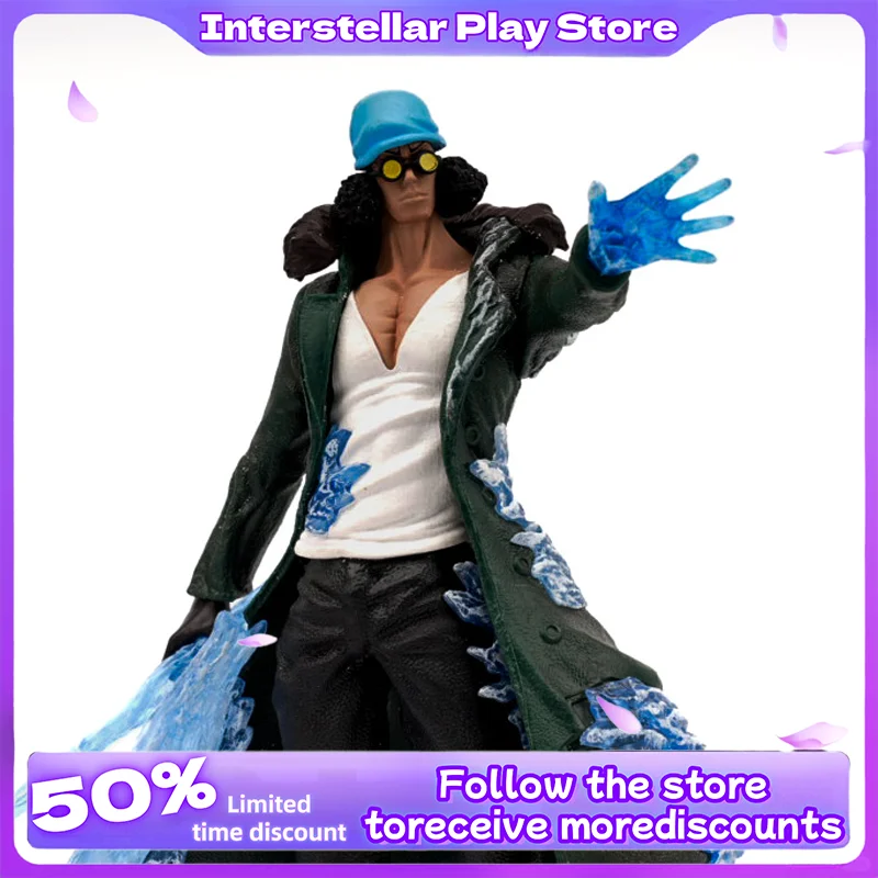

One Piece Series 31cm Big Player Blue Pheasant Navy Admiral Kap Aini Action Figure Ornament Collectible Model for Holiday Gift