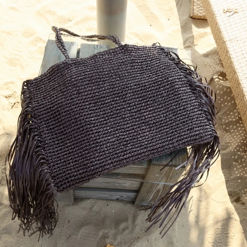 Sac à bandoulière en paille tr - Women'S Raffia Bags avis et prix