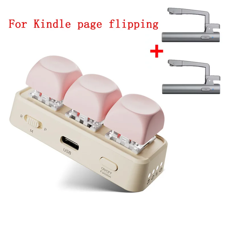 Blue Tooth Page Turner Short Video Slide PPT Page Flipping Music Switch Take Photos Keyboard Remote Control For Kindle E-book