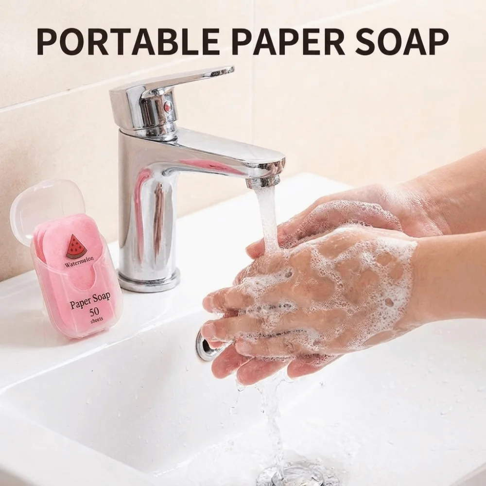 Mild Quick-Dissolving Soap Paper Non-Irritating Universal Plant Extract Soap Paper Light and Thin Cleaning Supplies