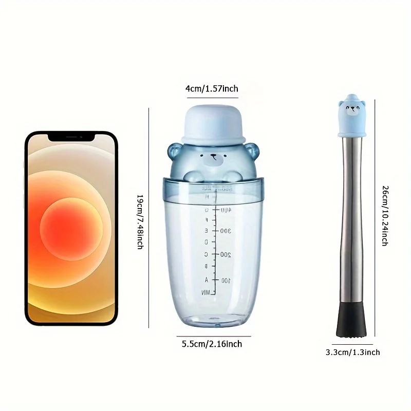 Stainless Steel Ice Crusher Set - Manual Fruit Juicer & Hammer, Polished Metal Finish, Hand Wash Only