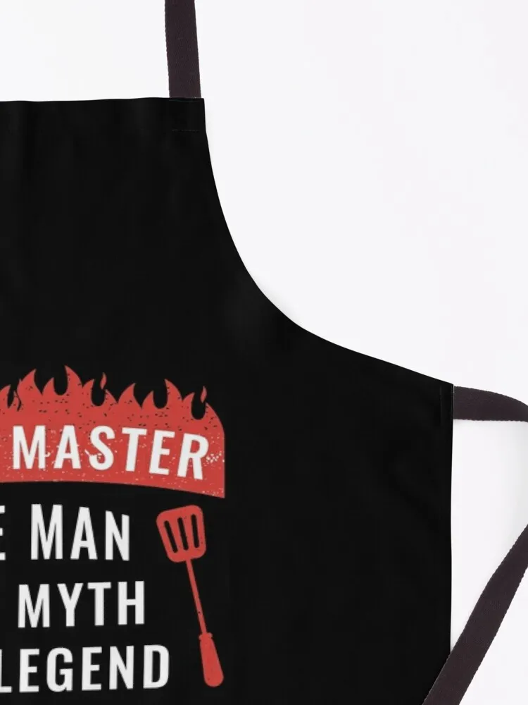 Grill Master The Man The Myth The Legend Father / Birthday Gift Funny BBQ Chef Apron Black Apron