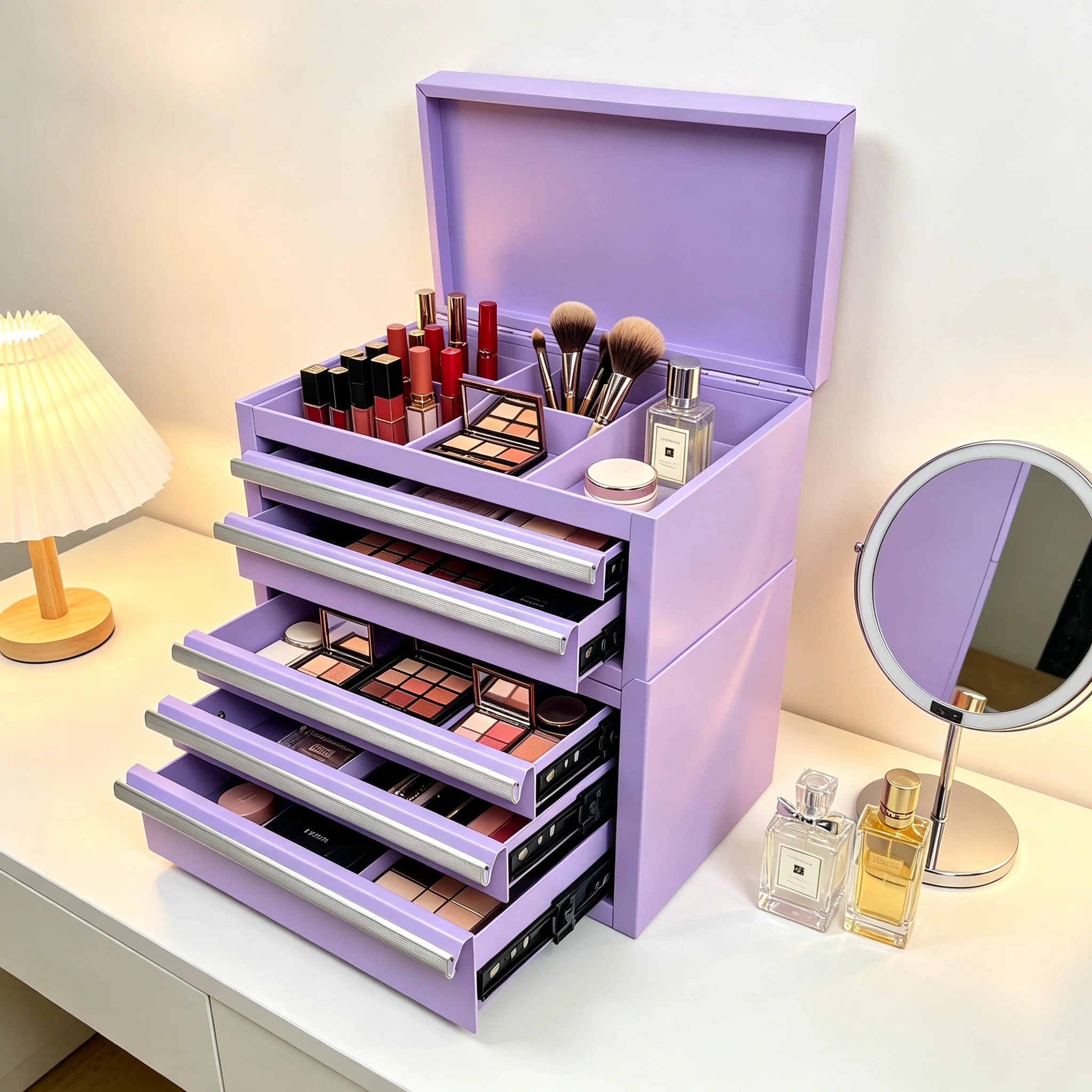 a for Multi-Color Metal Cabinet Portable Desktop 3-Drawer Steel Tool Box  27.8 300kg Capacity