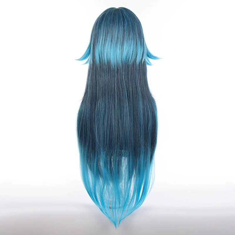 Game Genshin Impact Hydro Yaksha Cosplay Bonanus Wig Blue Wig Cosplay Anime Cosplay Long Wigs Heat Resistant Synthetic + Wig Cap