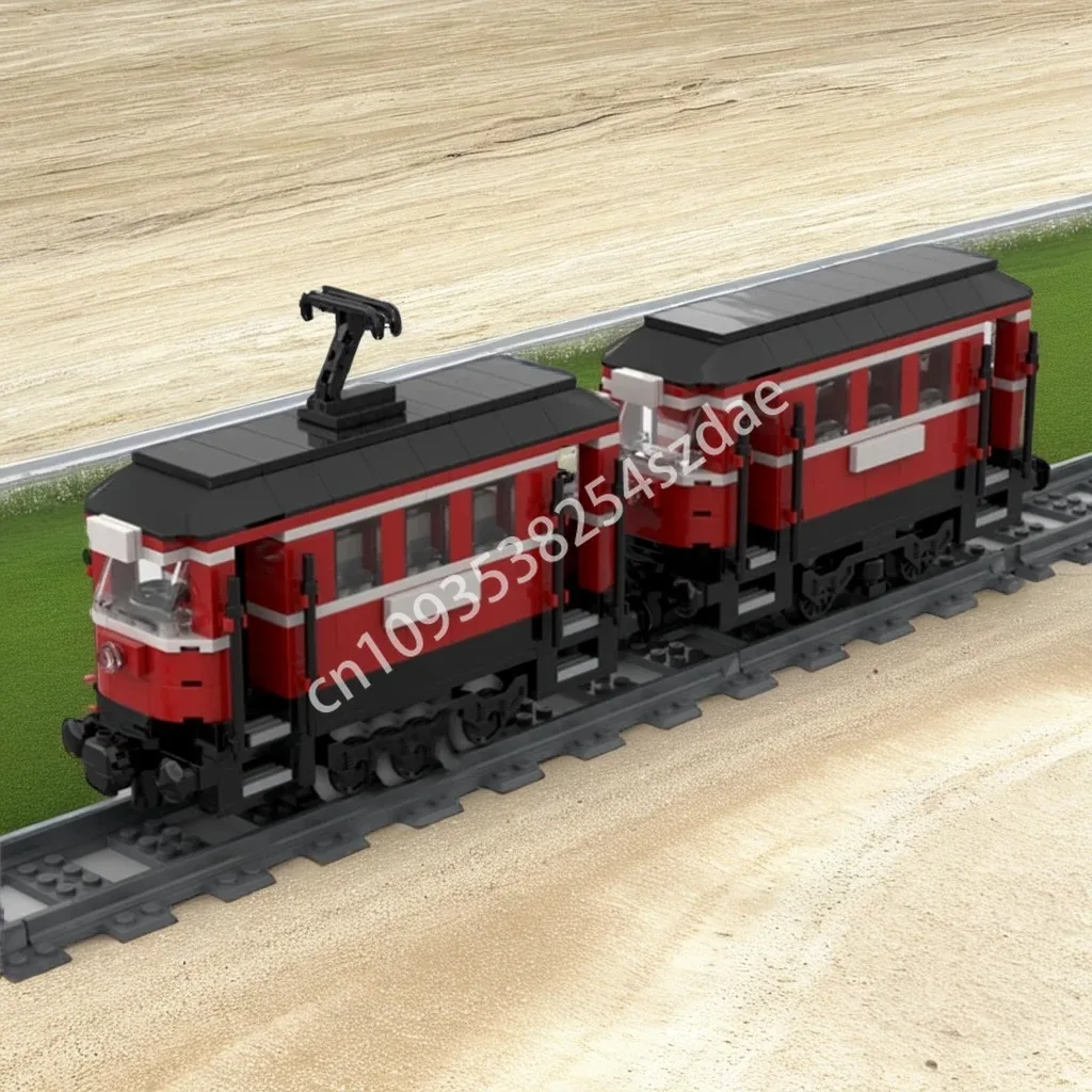 

477 шт. MOC Historic Tram Historische Straßenbahn Строительные блоки Идея строительства Образовательный кирпич Рождественская игрушка Подарок