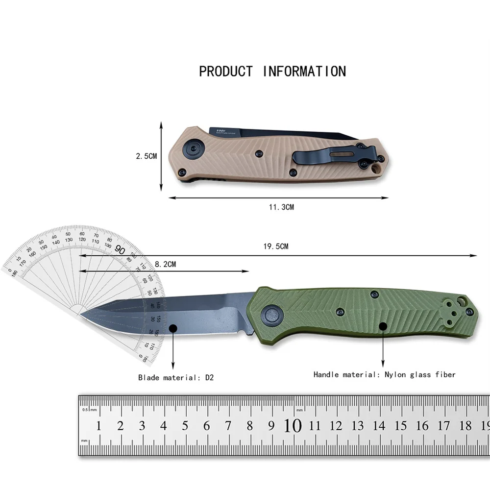 4 Models BM 8551BK Mediator Folding Knife 3.30\