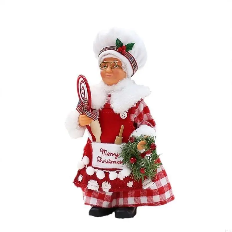 navideño PXPC con piezas decorativas Santa Cook para festividades oficina y hogar