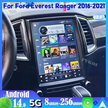 Android14 dla Ford Everest Ranger 2016-2021 Radio samochodowe Automotive Multimedia Tesla Screen Carplay Auto Bluetooth GPS WIFI Stereo