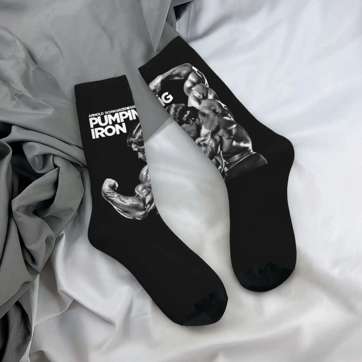 New Male Men Socks Casual Arnold Schwarzenegger Sock Come With Me If You Want To Lift Women Socks Spring Summer Autumn Winter