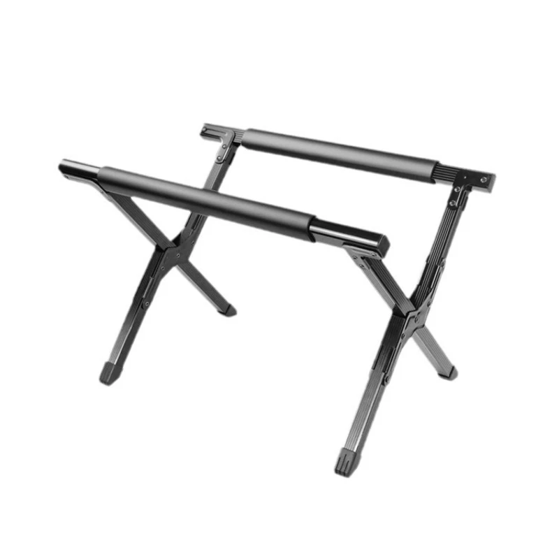 

Portable picnic storage rack, adjustable folding camping bucket rack, camping aluminum alloy ice bucket rack