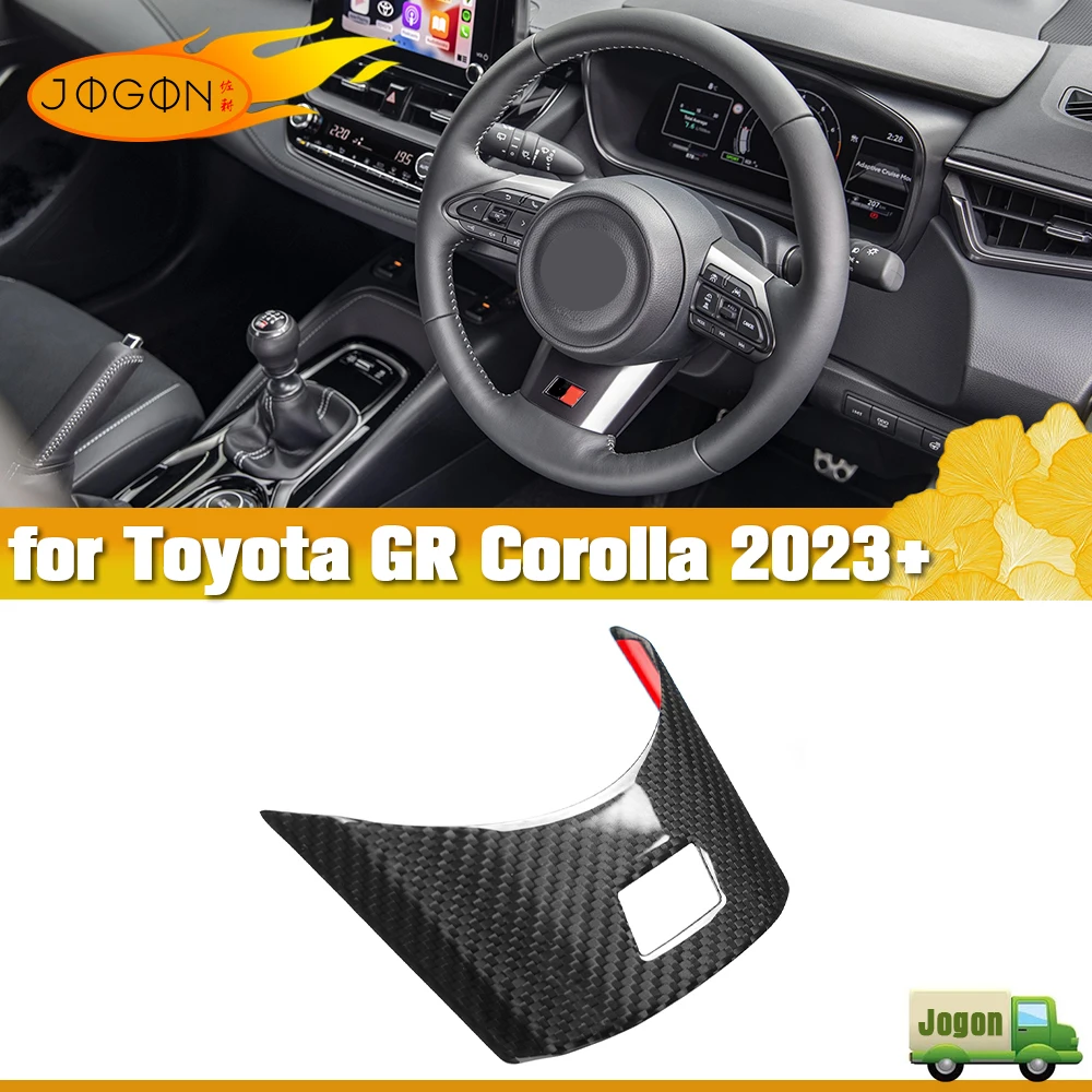 

Для Toyota GR Corolla 2023 2024 2025 комплекты чехлов на руль из сухого углеродного волокна, украшения для Toyota Corolla, аксессуары для интерьера