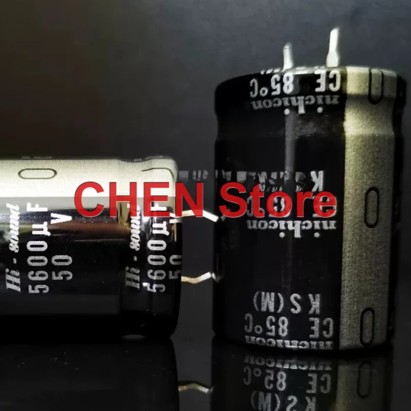 2PCS/lot original NICHICON KS 50V5600UF 25X35MM 85C HI-SOUND 5600UF 50V electrolytic capacitor free shipping