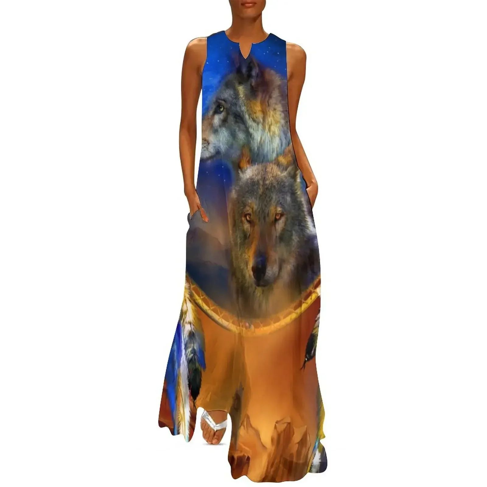 

Dream Catcher - Wolf Dreams Long Dress prom dress 2025 fairy dress summer woman 2025 prom dresses 2025
