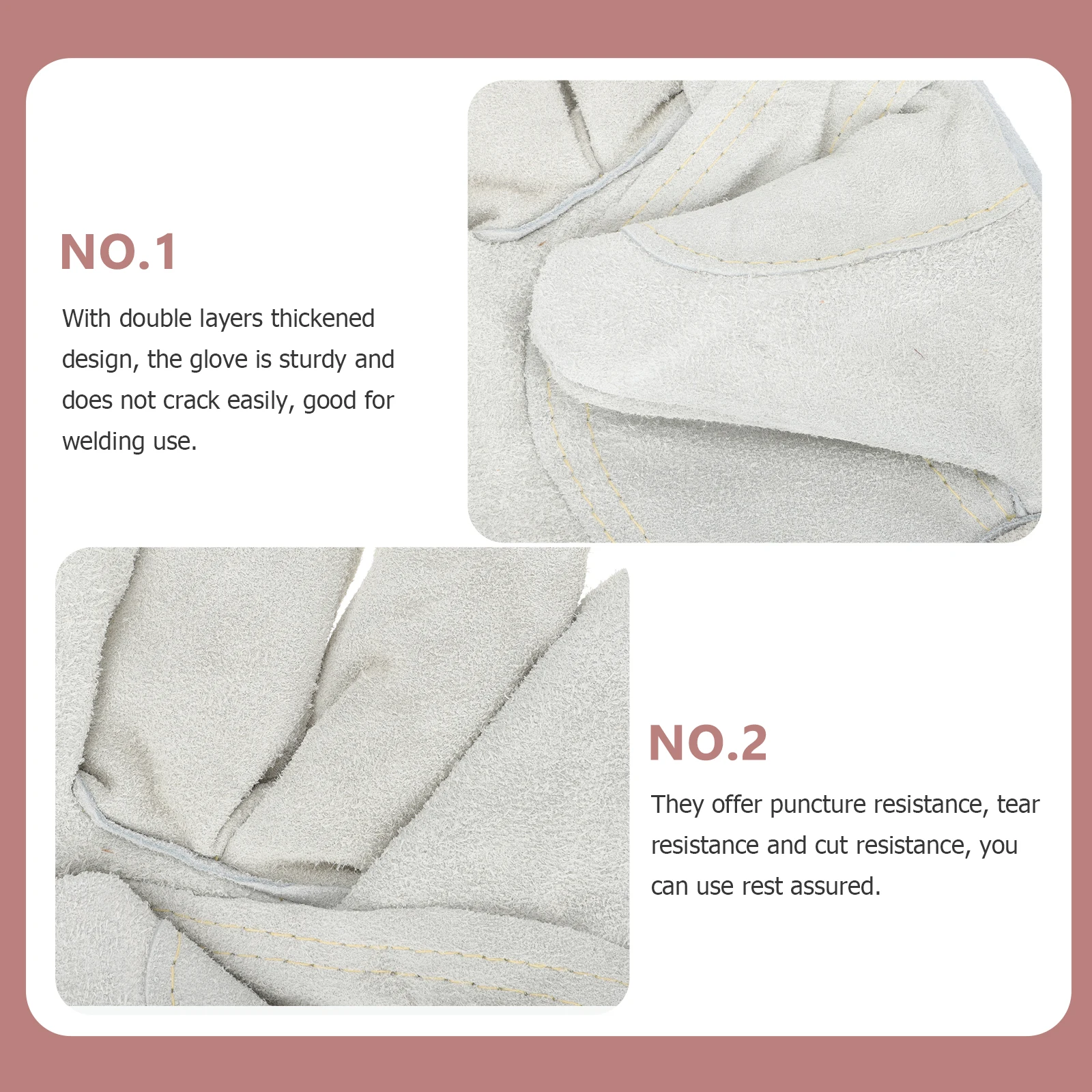 

Anti-scalding and Wear-resistant Gloves Thermal Fireproof Utility High Heat Work Cowhide