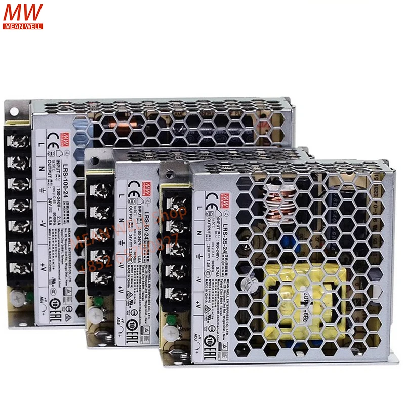 

MEAN WELL-Single Output Switching Power Supply, LRS-100-5 LRS-100-12 LRS-100-15 LRS-100-24 LRS-100-36 LRS-100-48 100W 85-264VAC