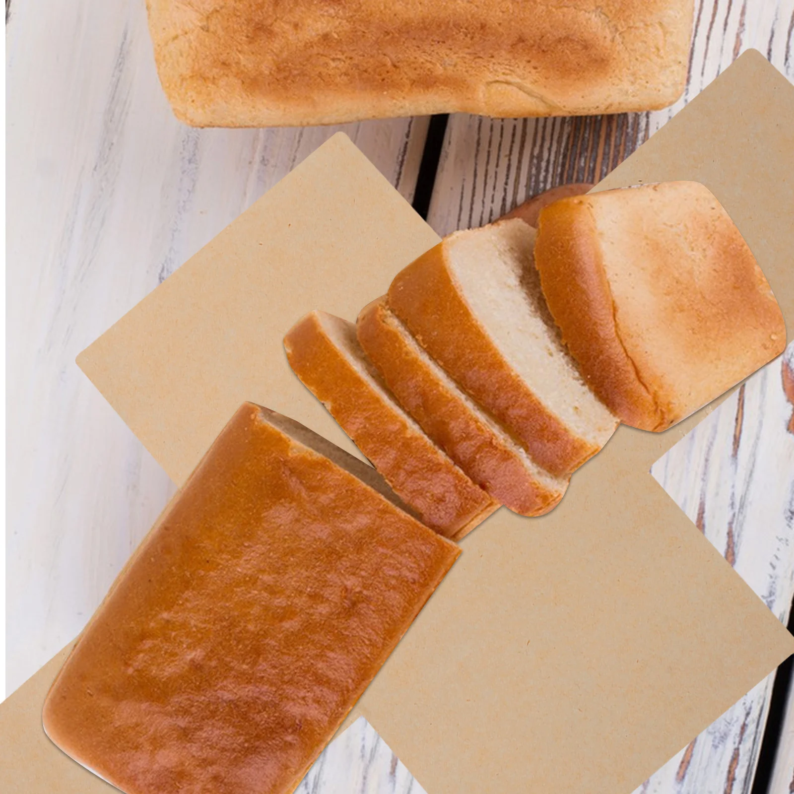 

100Pcs 39x25cm Non-Stick Baking Parchment Paper Liners Greaseproof for Bread Cakes Cookies Sourdough Baking Food Parchment Paper