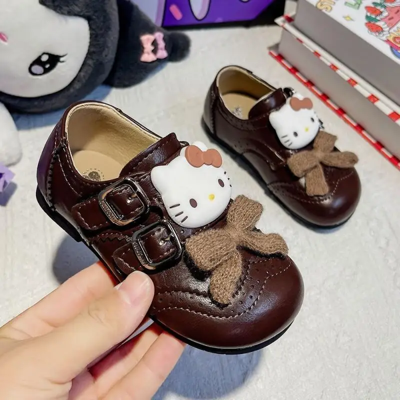 مرحبا كيتي سانريو فتاة الشتاء أحذية عالية معزول أحذية الأطفال حذاء صبي الفتيات الأحذية الفتيات المنزل الرضع الفتيان الأحذية الجلدية