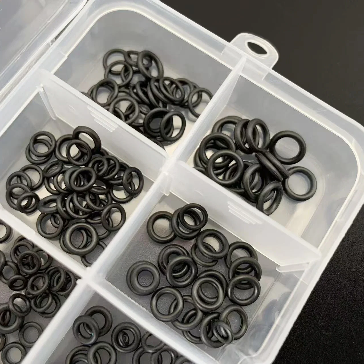 EPDM Black O-Ring Kit Weatherproof Sealing Gaskets for Auto/Plumbing/Equipment Sizes CS 1-1.5mm OD 3~8mm Rubber O Rings 250PCS
