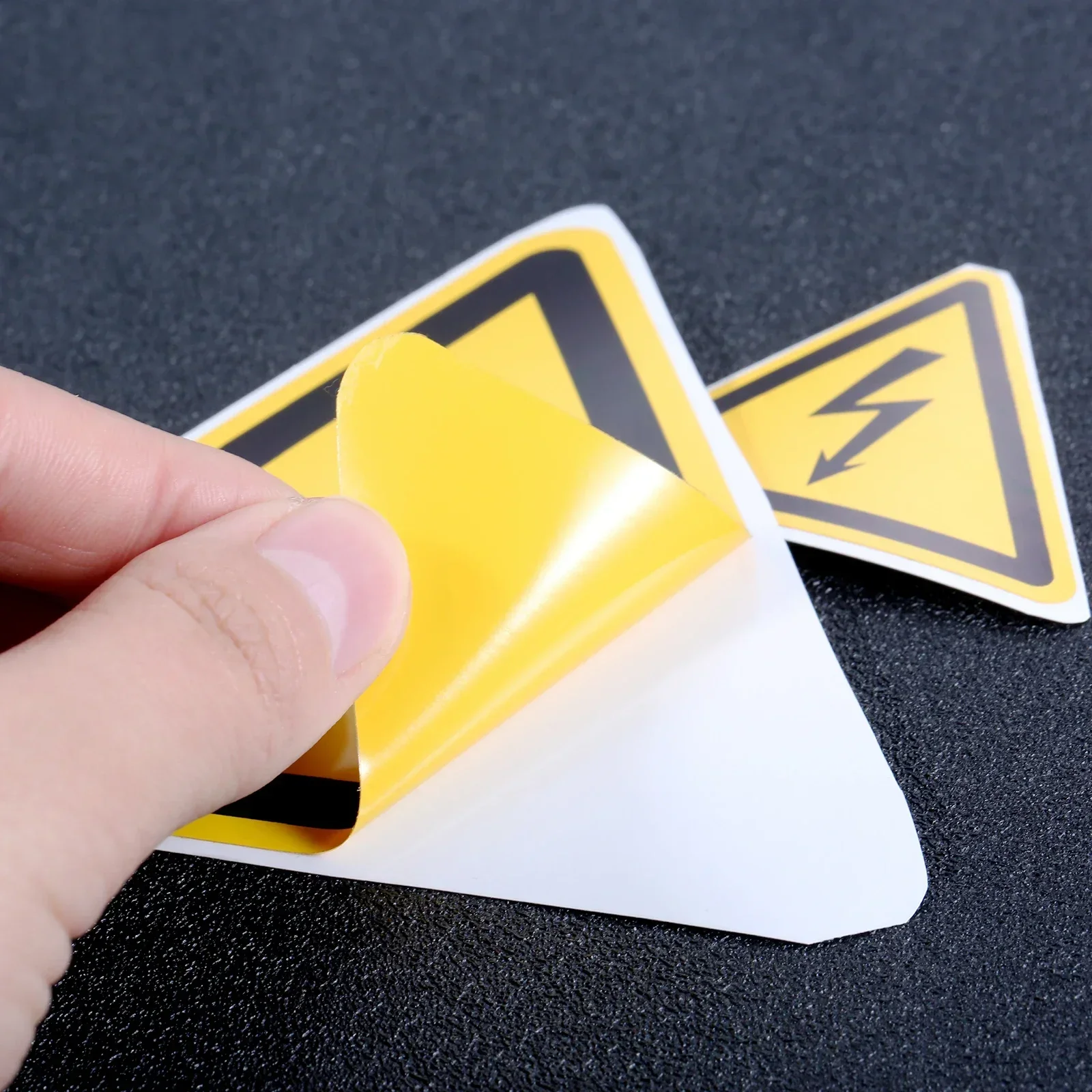 Promotion 5Pcs Car Sticker Decal Vinyl Car Bike Bumper Electric Warning Danger Sign 25mm 50mm 100mm PVC Danger Notice