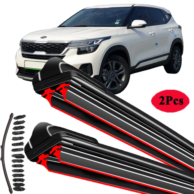 

For Kia Seltos 2019-2024 SP2 Car Windshield Wiper Blade Front Windscreen Brushes Washer Accessories Window Cleaning Replacement