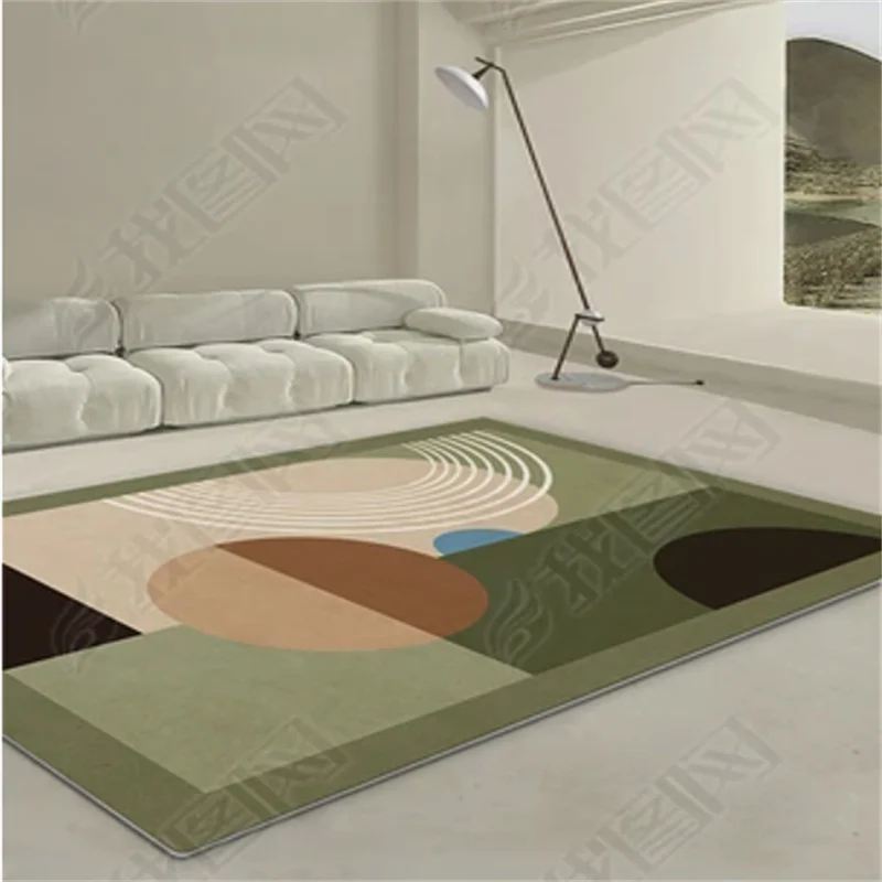 

Simple Geometric Non-Slip Rugs for Children's Room, Living Room Decoration, Balcony, Kitchen, Porch, Entry, Carpets, Bedside