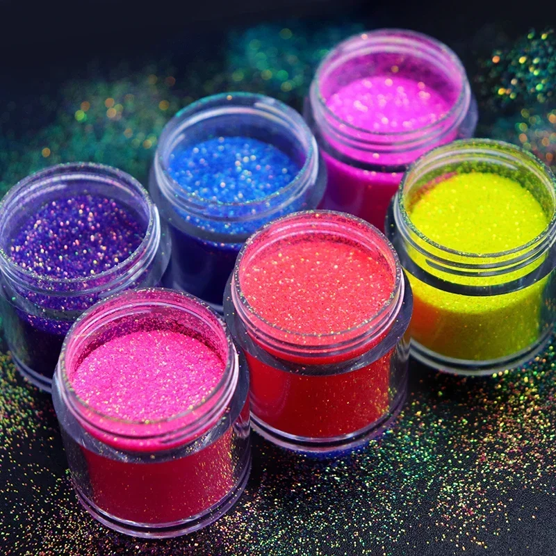 10 ml Iridescent Glitter Sprinkles Powder 0.2mm Epoxy Resin Pigments Sparkly Crafts DIY Silicone Mold Resin Filling Accessories