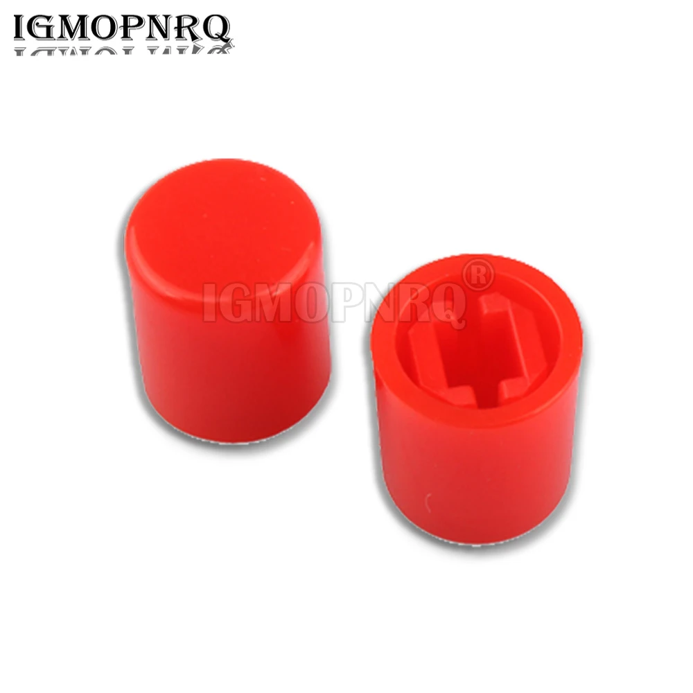 50PCS PS-22F03 Button Switch Cover A03 A11 Direct Key Switch Cover 10MM Button Switch Black White Red Plastic Cover