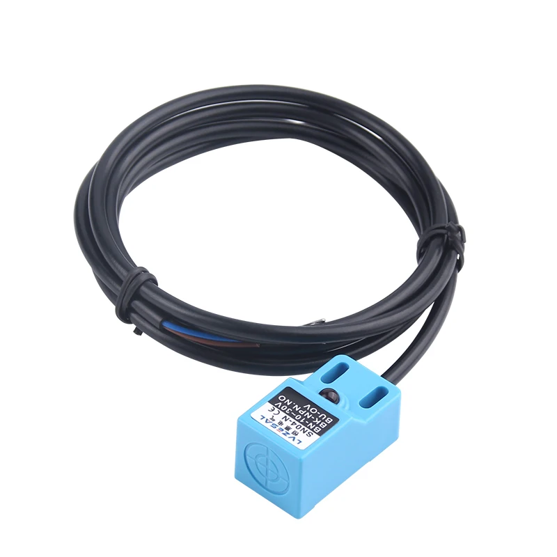 Sensore di limite di induzione in metallo con interruttore di prossimità induttivo quadrato SN04-N DC a tre fili NPN normalmente aperto 24V