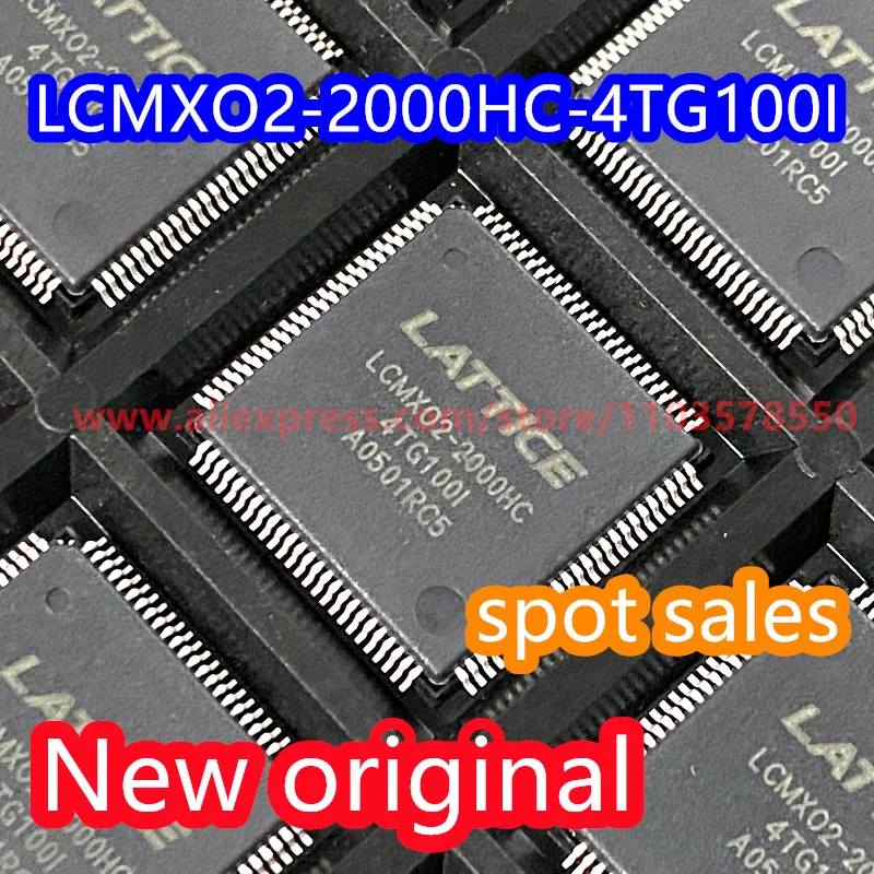 

(2PCS) 100% New original LCMXO2-2000HC-4TG100I packaged TQFP-100 programmable logic device chip LCMX02-2000HC-4TG100I