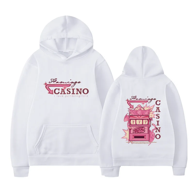 Sudaderas con capucha informales para hombre y mujer, ropa estética con estampado de bancos exteriores, otoño e invierno, patrón Y2k