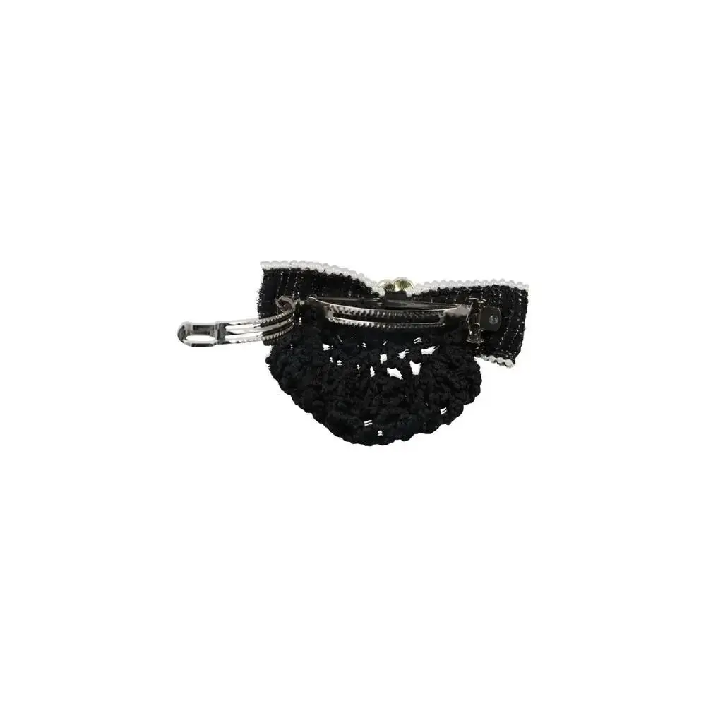 1Pcs Durable Bun Snood Mesh Flower Bowknot Fine/Loose Mesh Professional Crochet Bow Net Hair Clip For Light Attendant Nurses