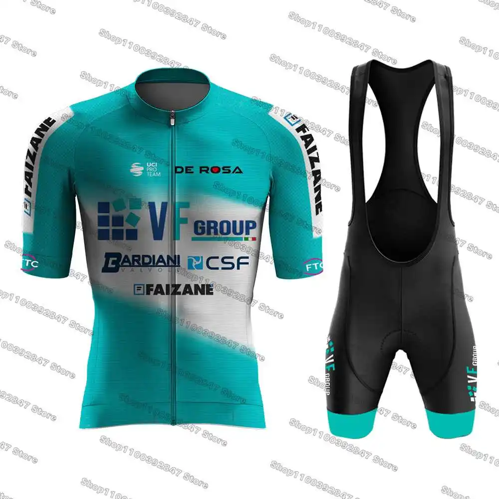 2024 VF Group Bardiani CSF New Cycling Jersey Sets Bicycle Clothing Quick Dry Road Cycling Shirt Breathable Ropa Ciclismo