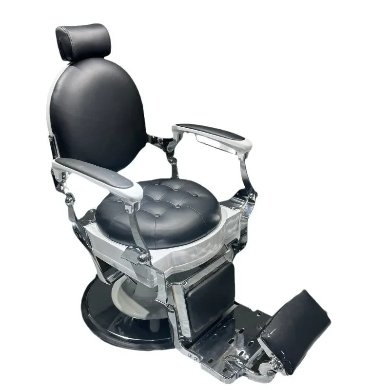 Barber shop oil head chair Yalong retro reclining shaving barber chair hair salon special hair hair cutting