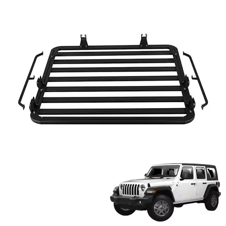 

New Roof Rack for Wrangler JK JL BJ40 2007-2024 Off-Road Vehicle Exterior Parts Manufacturer Wholesale Steel Luggage Rack 4x4