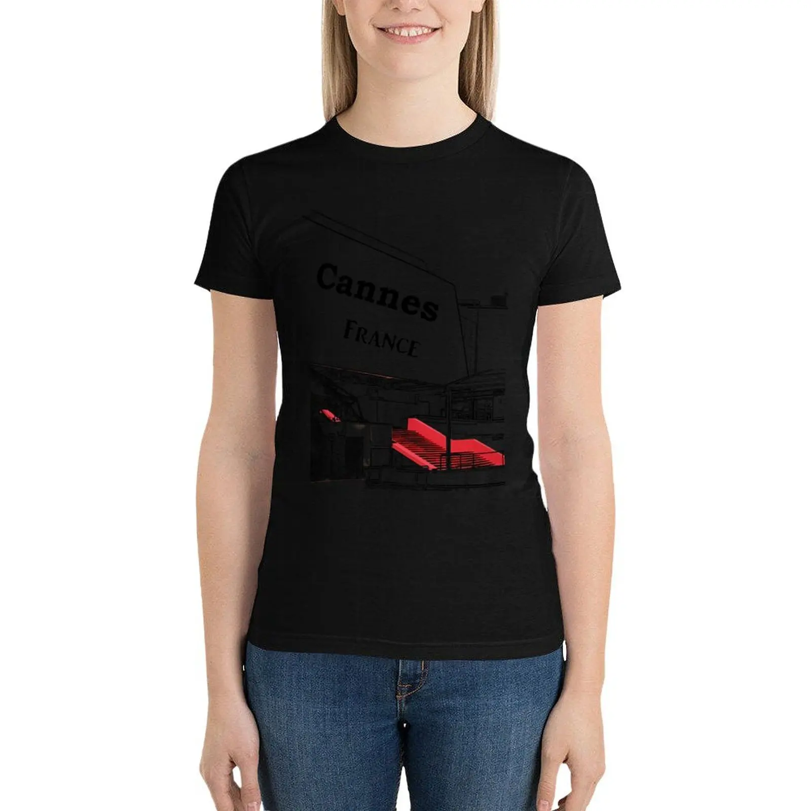 

Cannes, France - Festival - Convention Center T-Shirt Blouse oversized oversized t shirts for Women