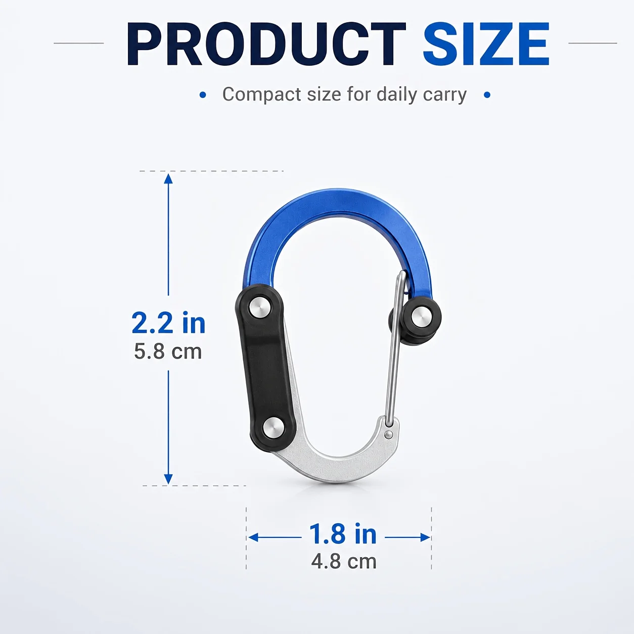 1pc Multicolor Heavy Duty Carabiner Clip Outdoor Camping Gear Spring Snap Hook Hiking Keychain Hanging Buckle Utility Hooks